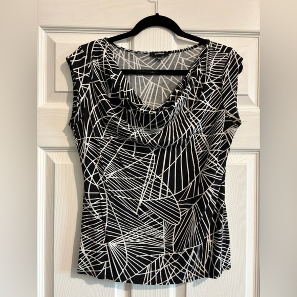 Premise Black and White Patterned Top